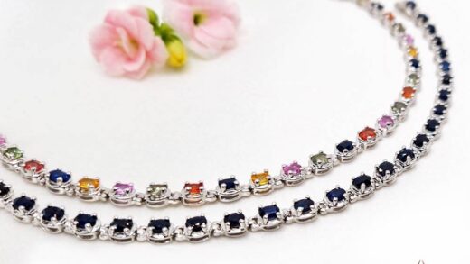 Srebrna biżuteria z kamieniami