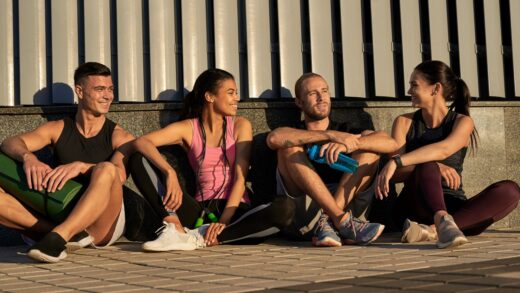 Grupa odpoczywająca po treningu